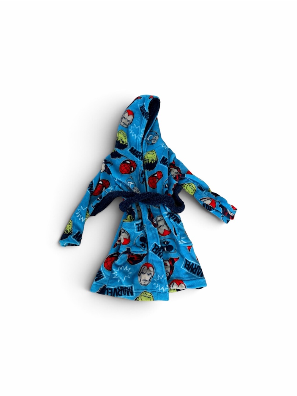 Marvel Kids Robe with Superhero Faces